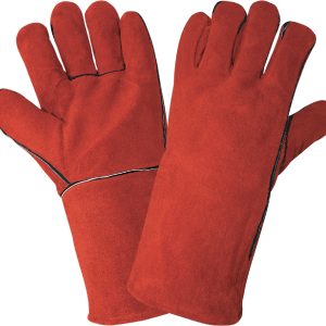 Guante de Cuero Soldador Rojo
