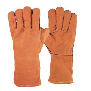 Guante de Cuero Soldador Naranja