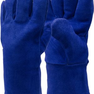 Guante de Cuero Soldador Azul