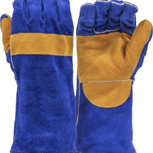 Guante Soldador Azul/Amarillo con refuerzo en palma