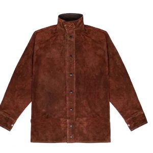 Chaqueta de Soldador Cuero Descarne Marrón