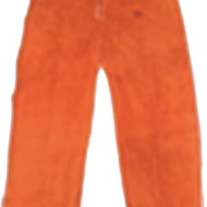 Pantalón de Cuero Partido para Soldador (naranja)